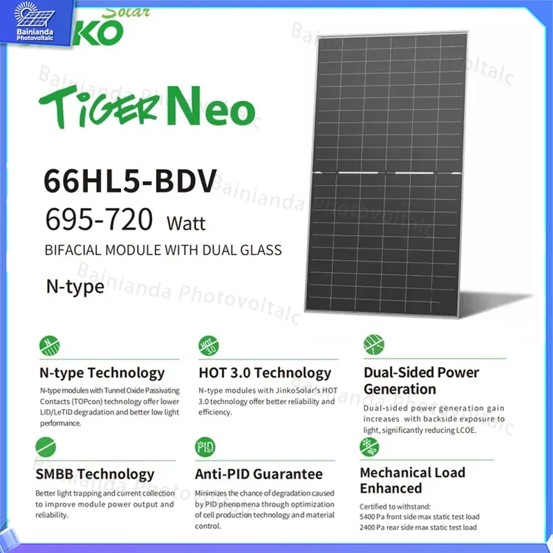 Jinko Solar Panel N-Type - لوح شمسي عالي الكفاءة من جينكو