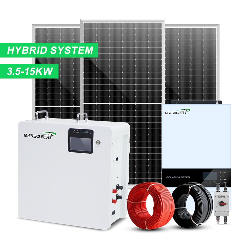 Renewable Energy Use - Enersource 5-10kw مجموعة اللوحة الشمسية المثبتة