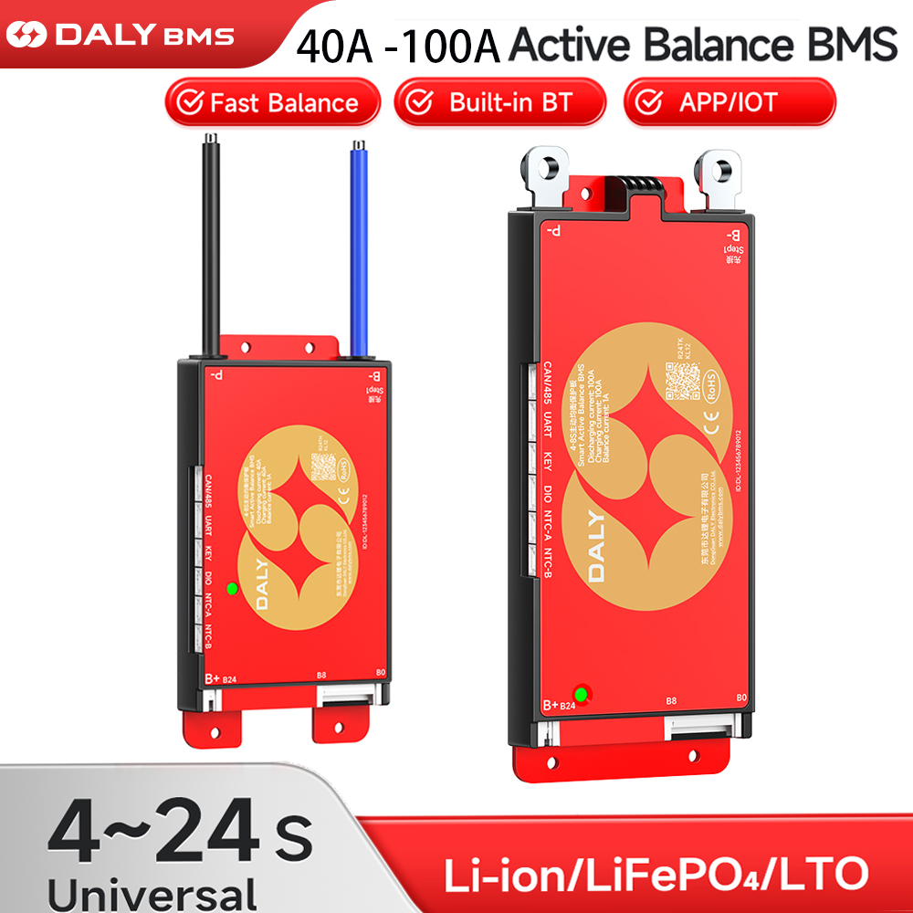 Smart Bms - دالي 100 الذكية BMS 4S 8S