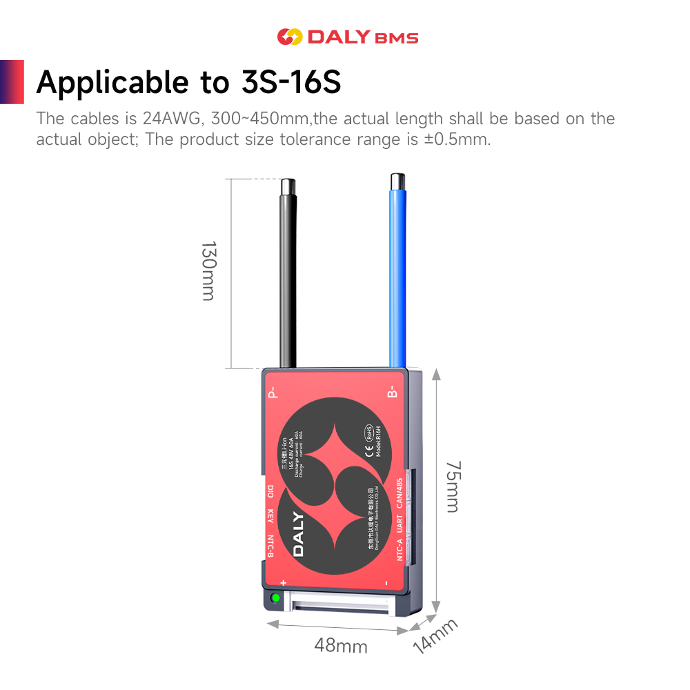 DALY Smart BMS 16S 60V 40A Li- - مراجعة Smart Bms وسعره