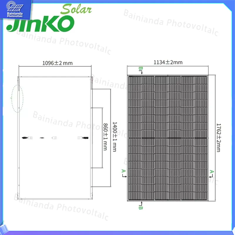 لوح شمسي أحادي البلورة من نوع  - مراجعة Jinko Solar Panel N-Type وسعره